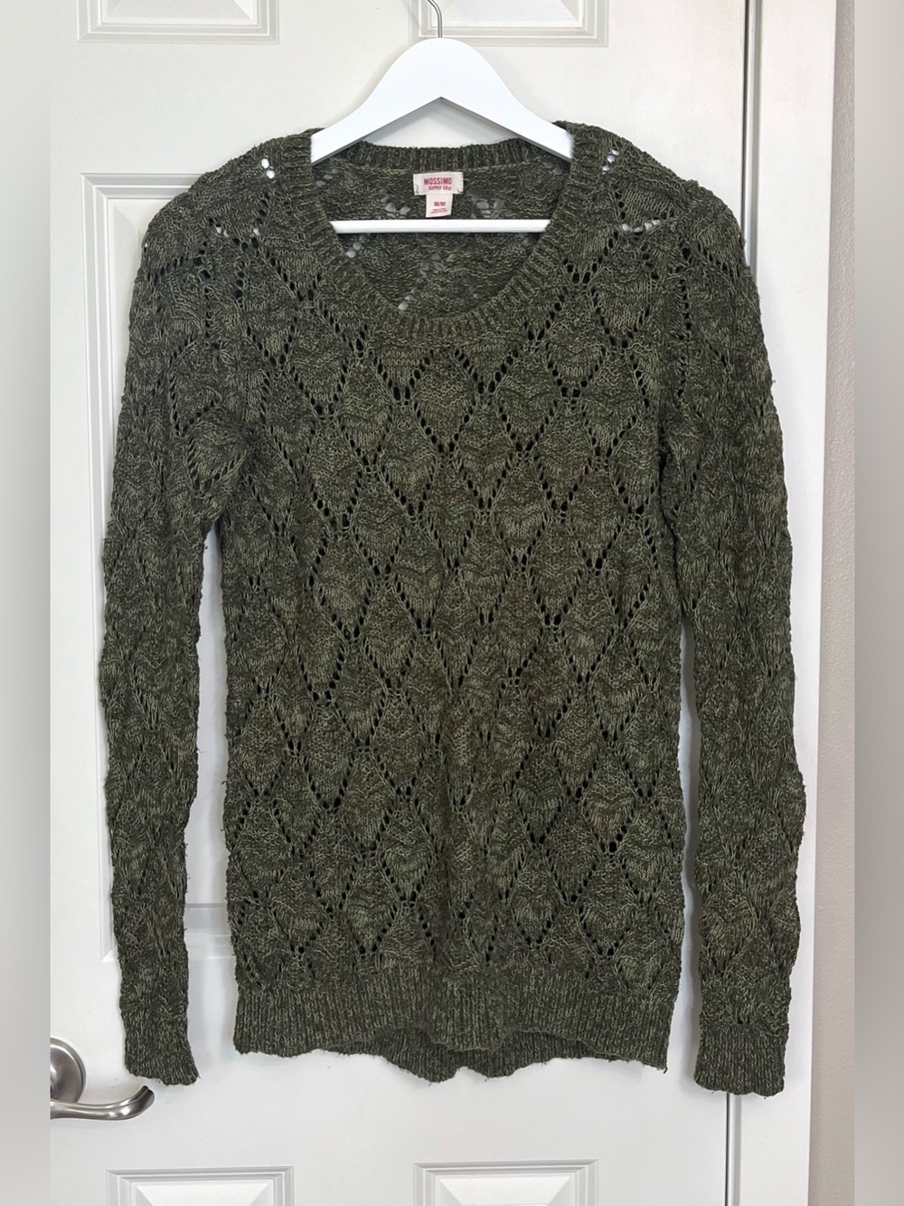 Mossimo Supply Co. Open-Knit Scoop-Neck Sweater